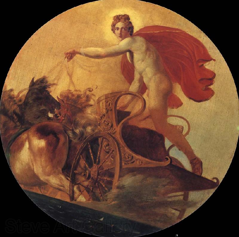 Karl Briullov Phoebus Driving his chariot Spain oil painting art